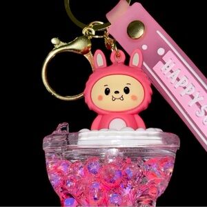 DANBAR ‘BUBU Water Globe Bag Charm/Key Chain - NWT
